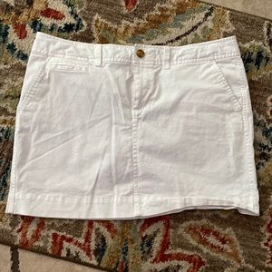 White Jean Skirt